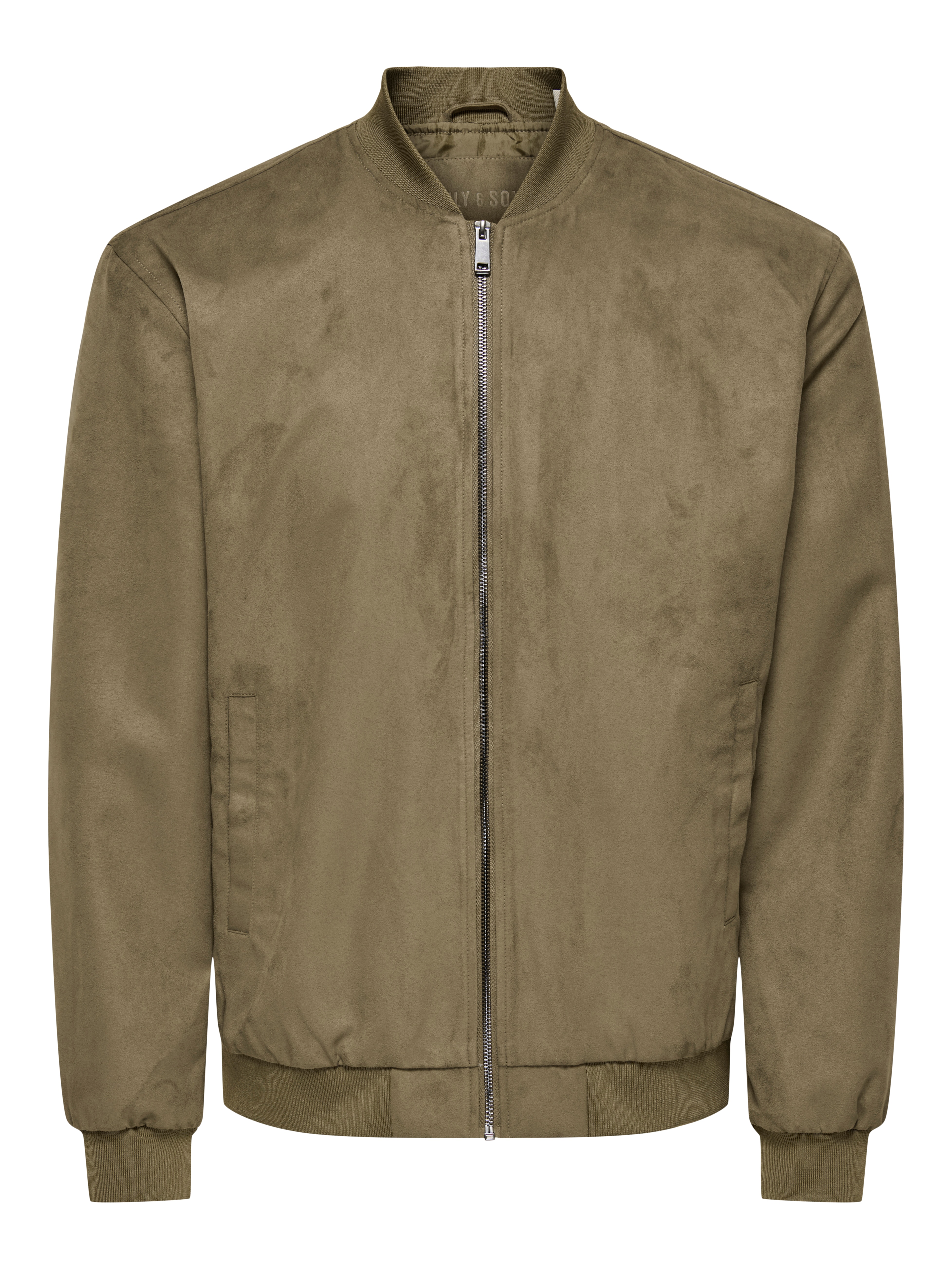Blusão Bomber de Homem Regular Fit Castanho-5