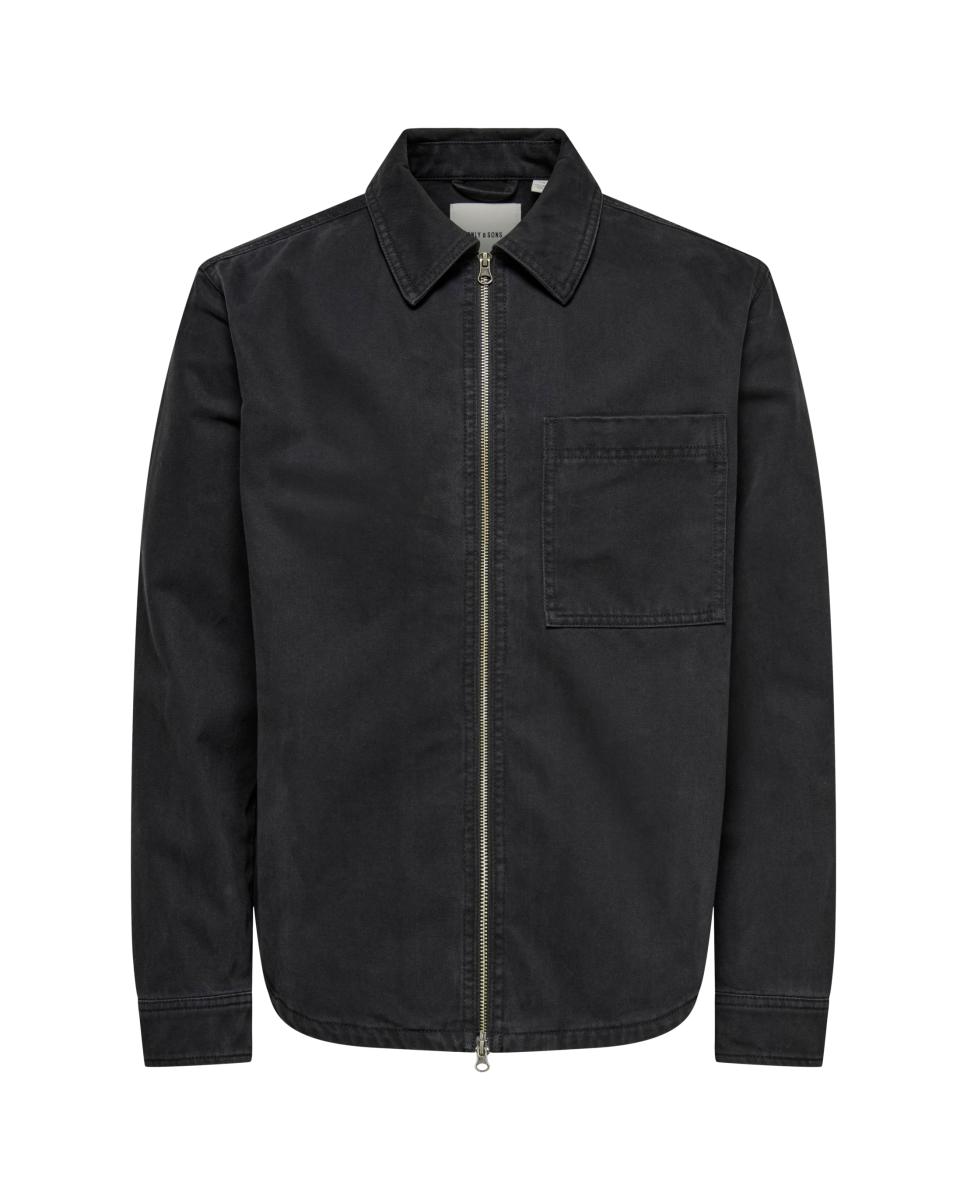 Blusão Regular Fit 100% algodão Preto-3