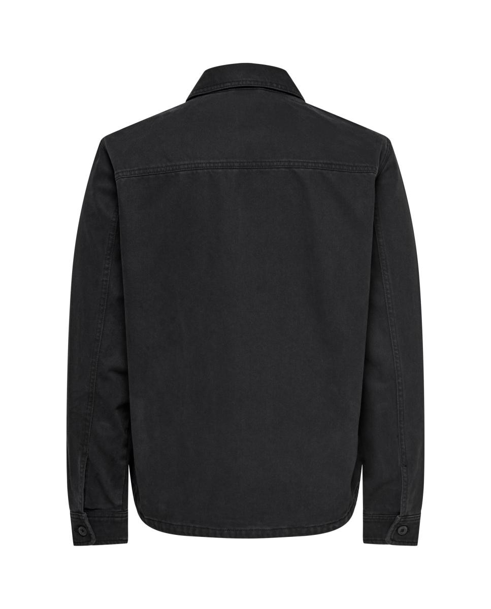 Blusão Regular Fit 100% algodão Preto-4