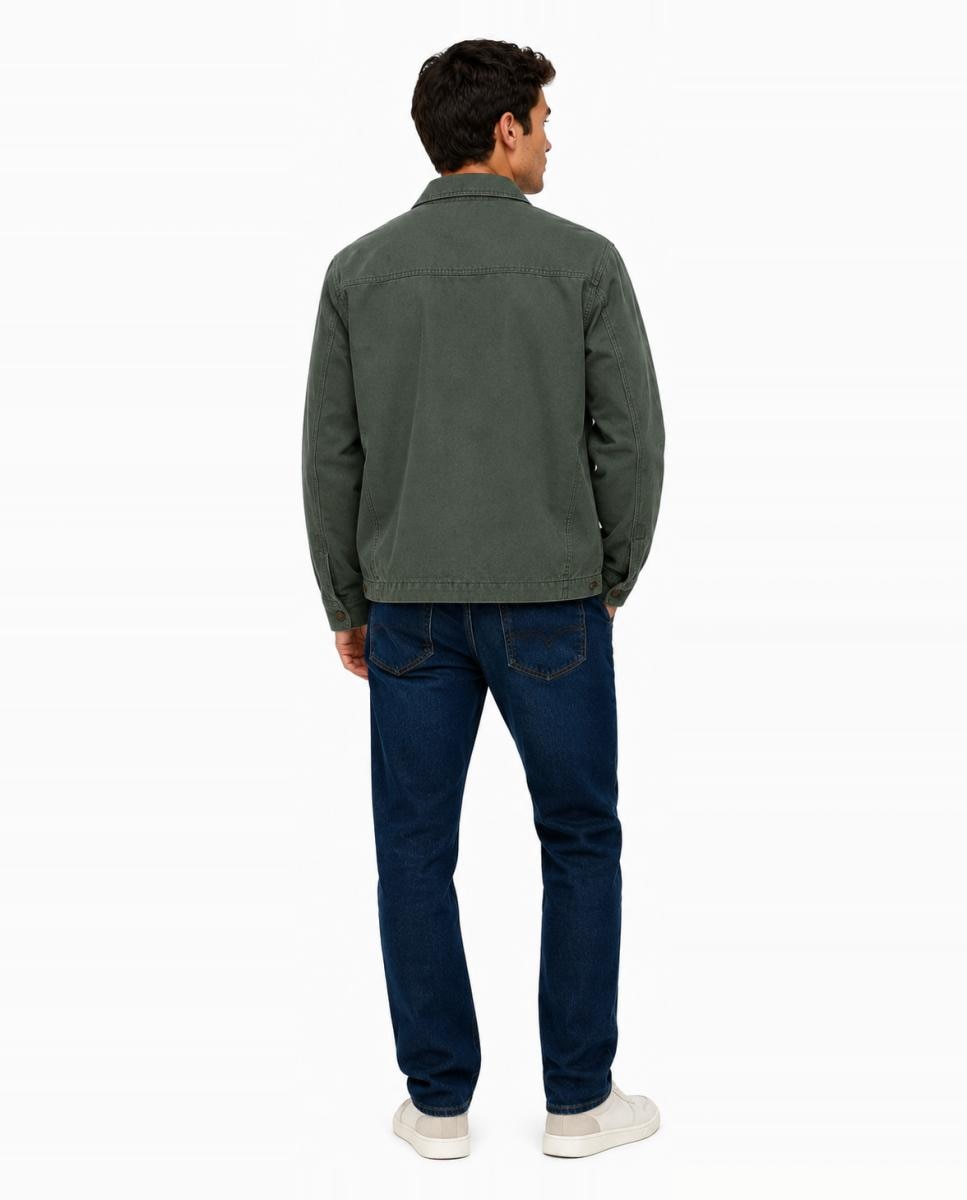 Blusão Regular Fit 100% algodão Verde-3