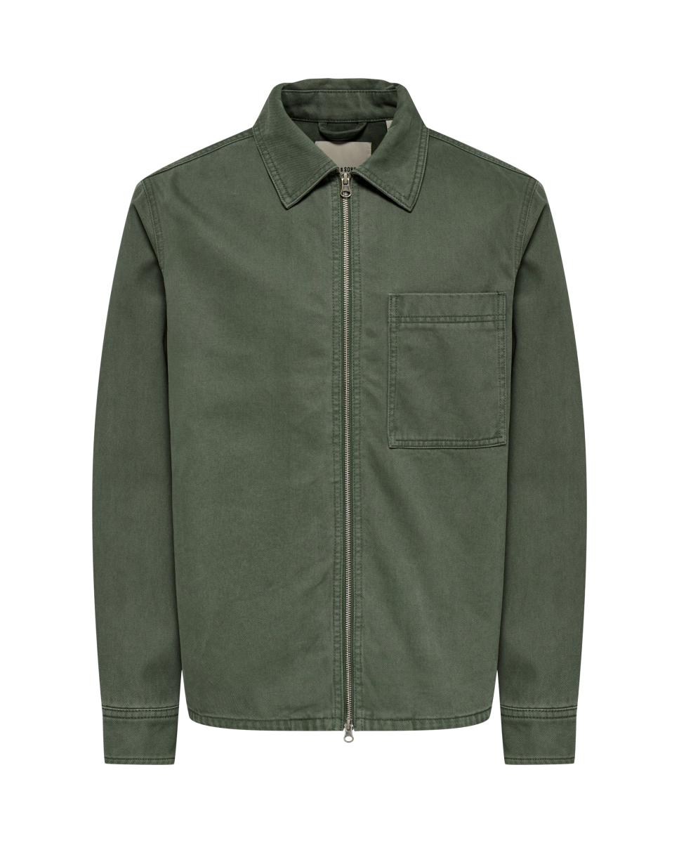 Blusão Regular Fit 100% algodão Verde-4