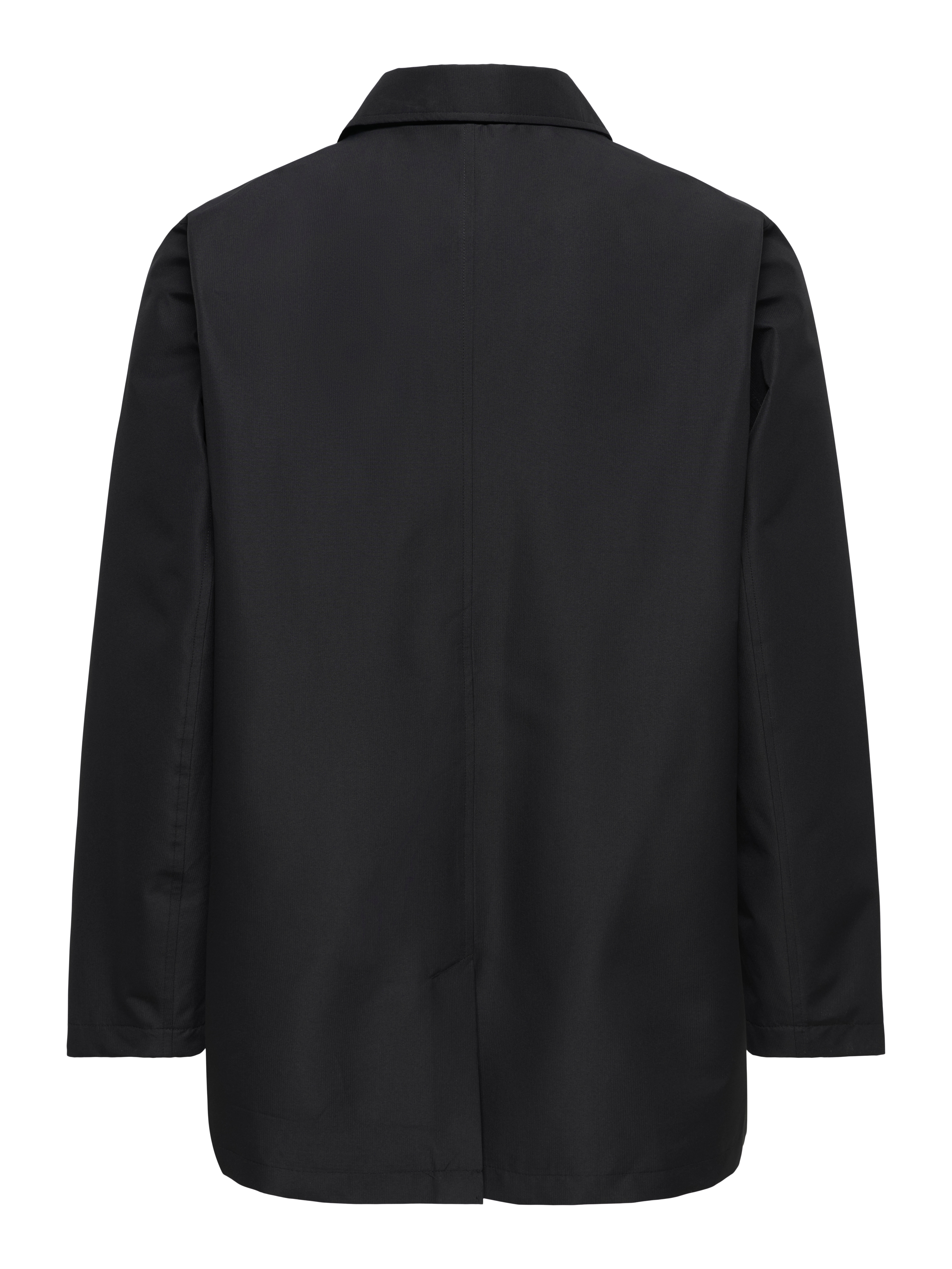 Gabardina de hombre con bolsillos laterales - Only & Sons - Negro Negro-5