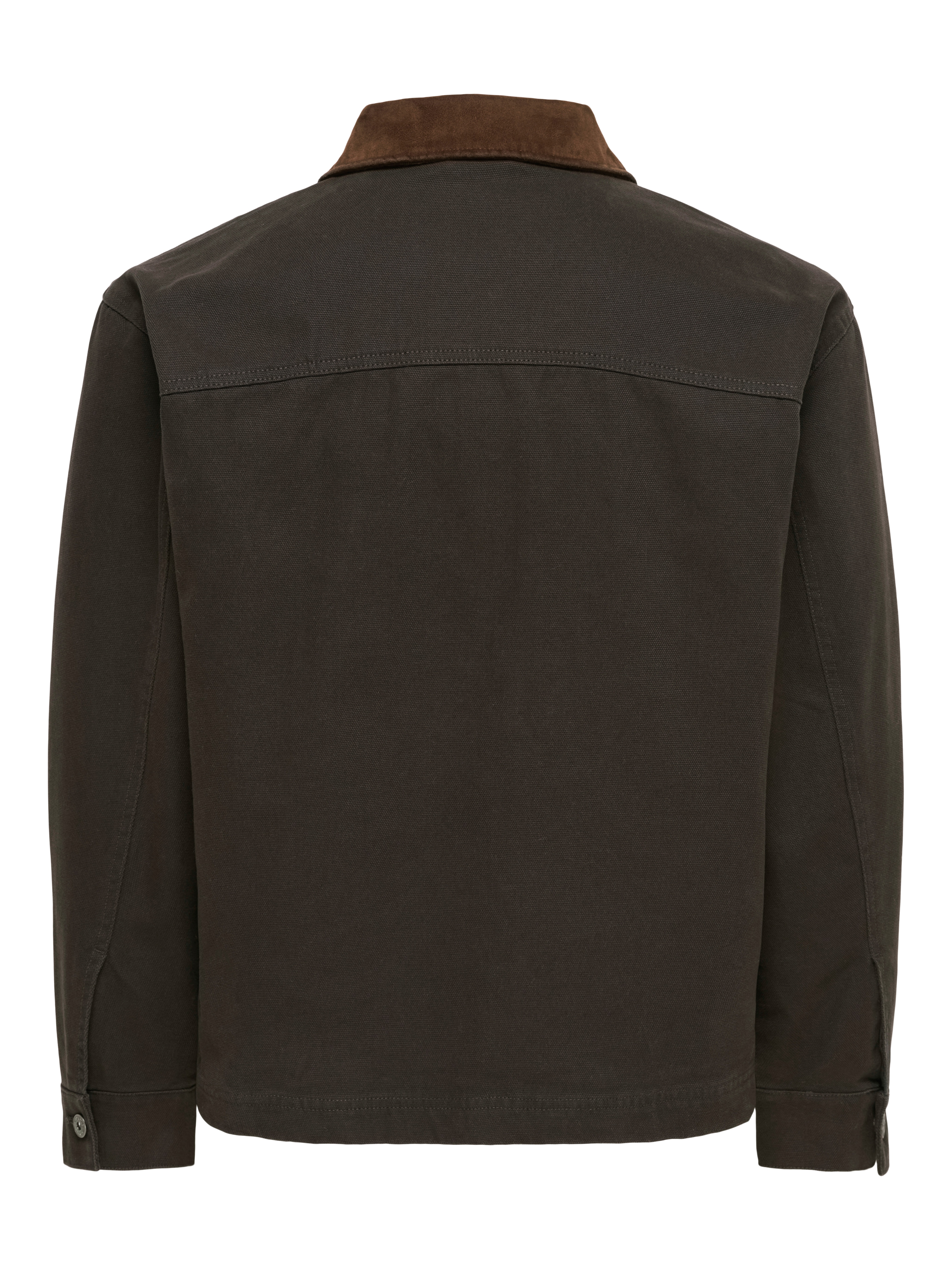 Casaco de Homem Estilo Workwear Castanho-escuro-6