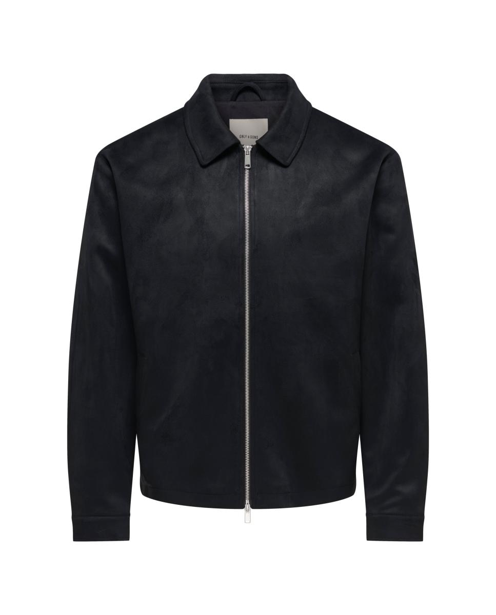 Chaqueta de antelina de hombre - Only & Sons - Negro Negro-3