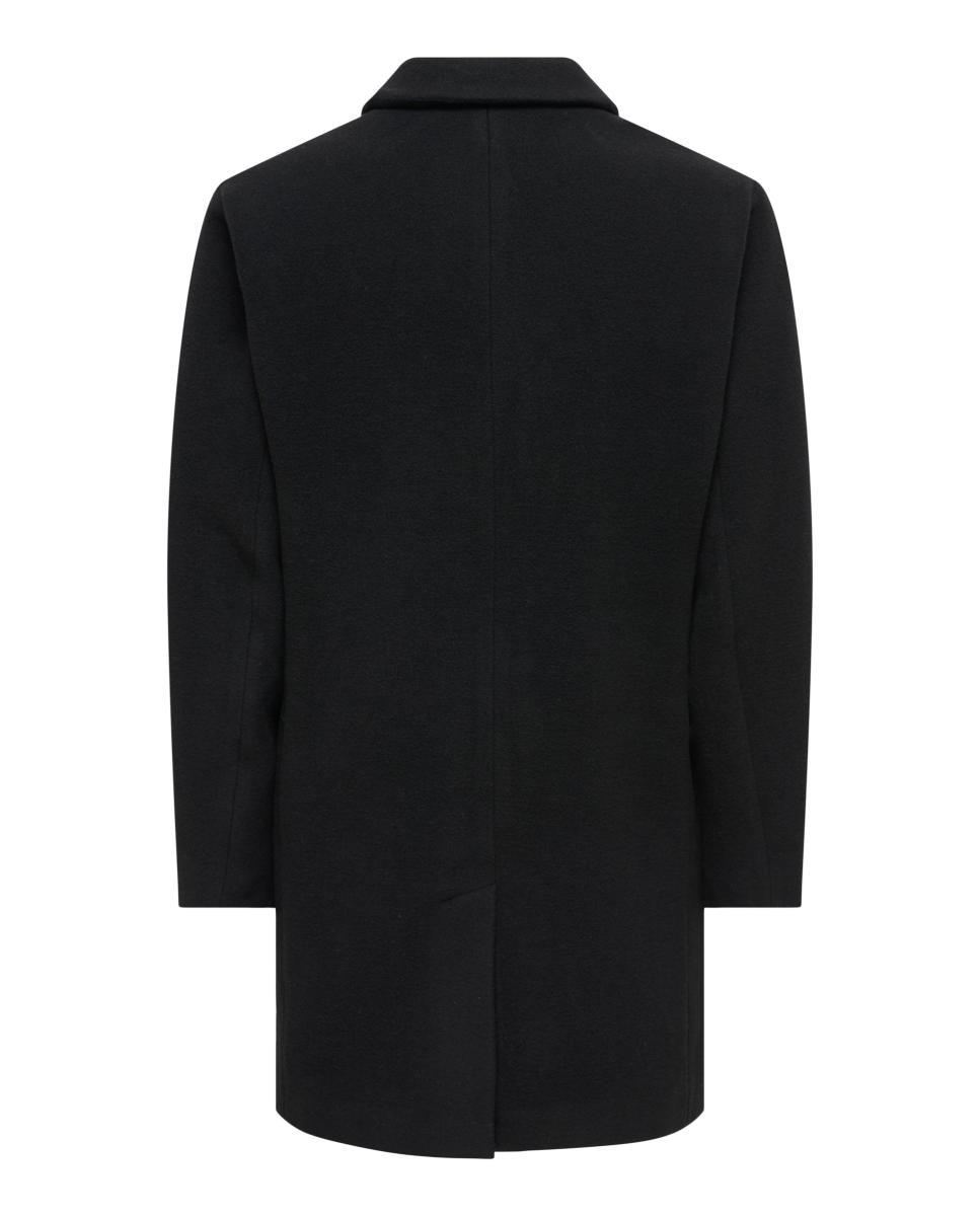 Abrigo de hombre de paño con corte clasico regular fit. - Only & Sons - Negro Negro-5