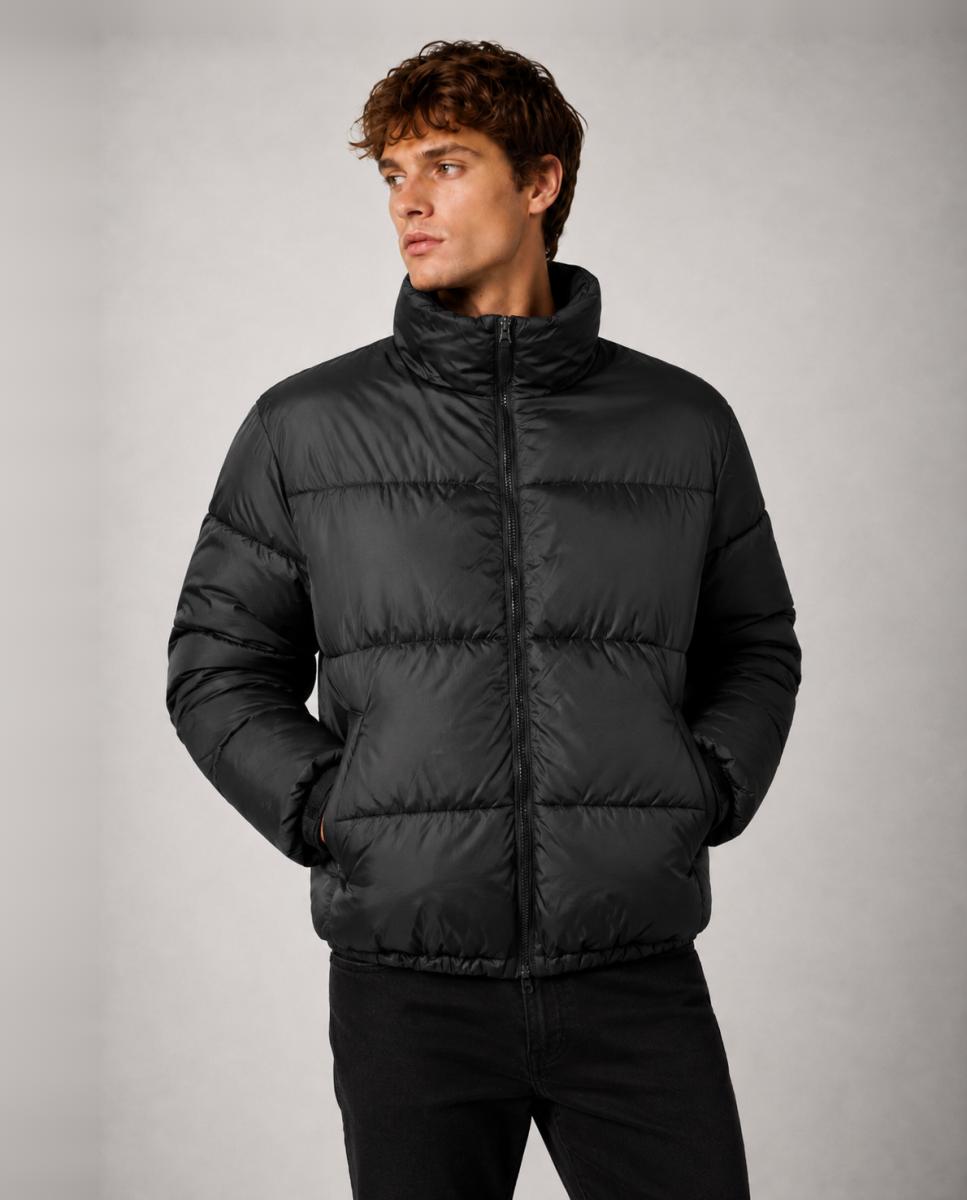 Imagen 1 de Abrigo acolchado de hombre con cuello alto. - Only & Sons - Negro Negro