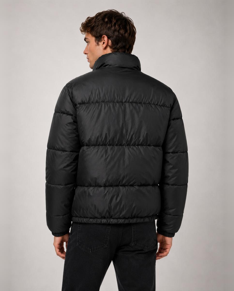 Imagen 2 de Abrigo acolchado de hombre con cuello alto. - Only & Sons - Negro Negro