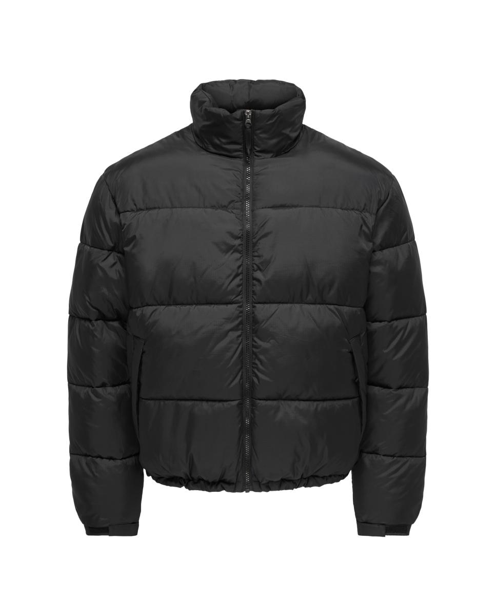 Imagen 5 de Abrigo acolchado de hombre con cuello alto. - Only & Sons - Negro Negro