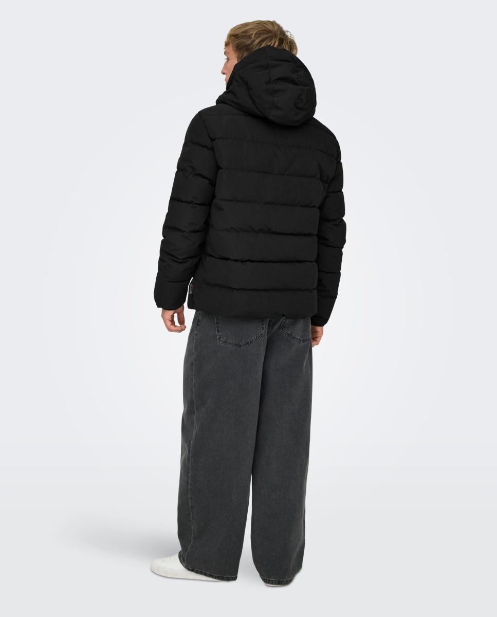 Abrigo técnico de hombre resistente al agua - Only & Sons - Negro Negro-2