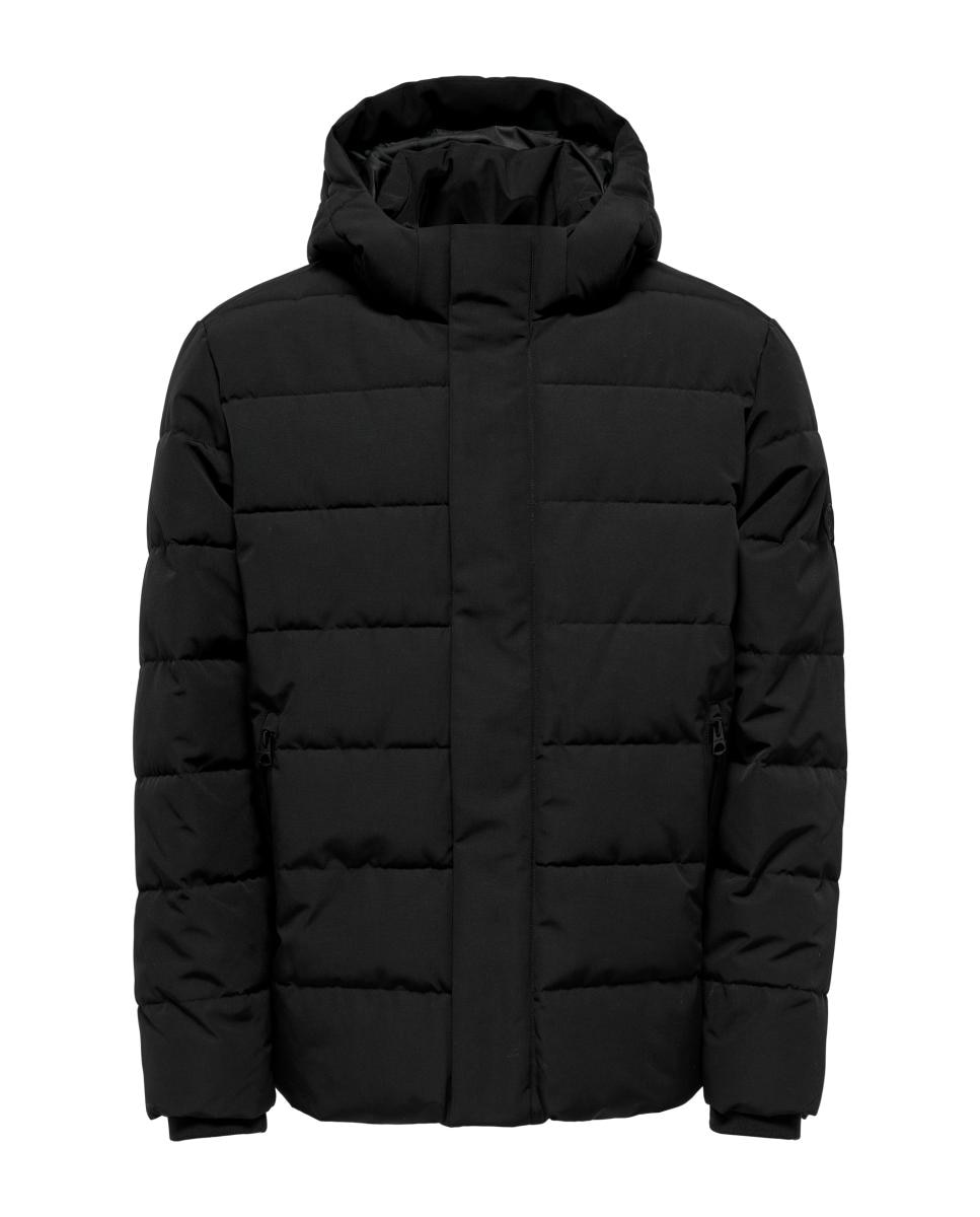 Abrigo técnico de hombre resistente al agua - Only & Sons - Negro Negro-6