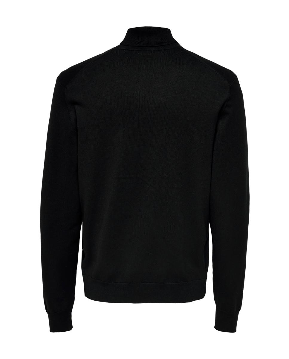 Imagen 7 de Jersey de hombre con el cuello vuelto - Only & Sons - Negro Negro