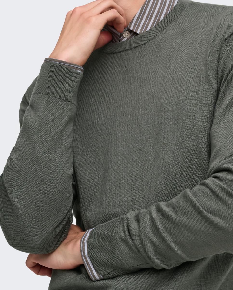 Jersey de hombre con cuello caja - Only & Sons - Gris Gris-3
