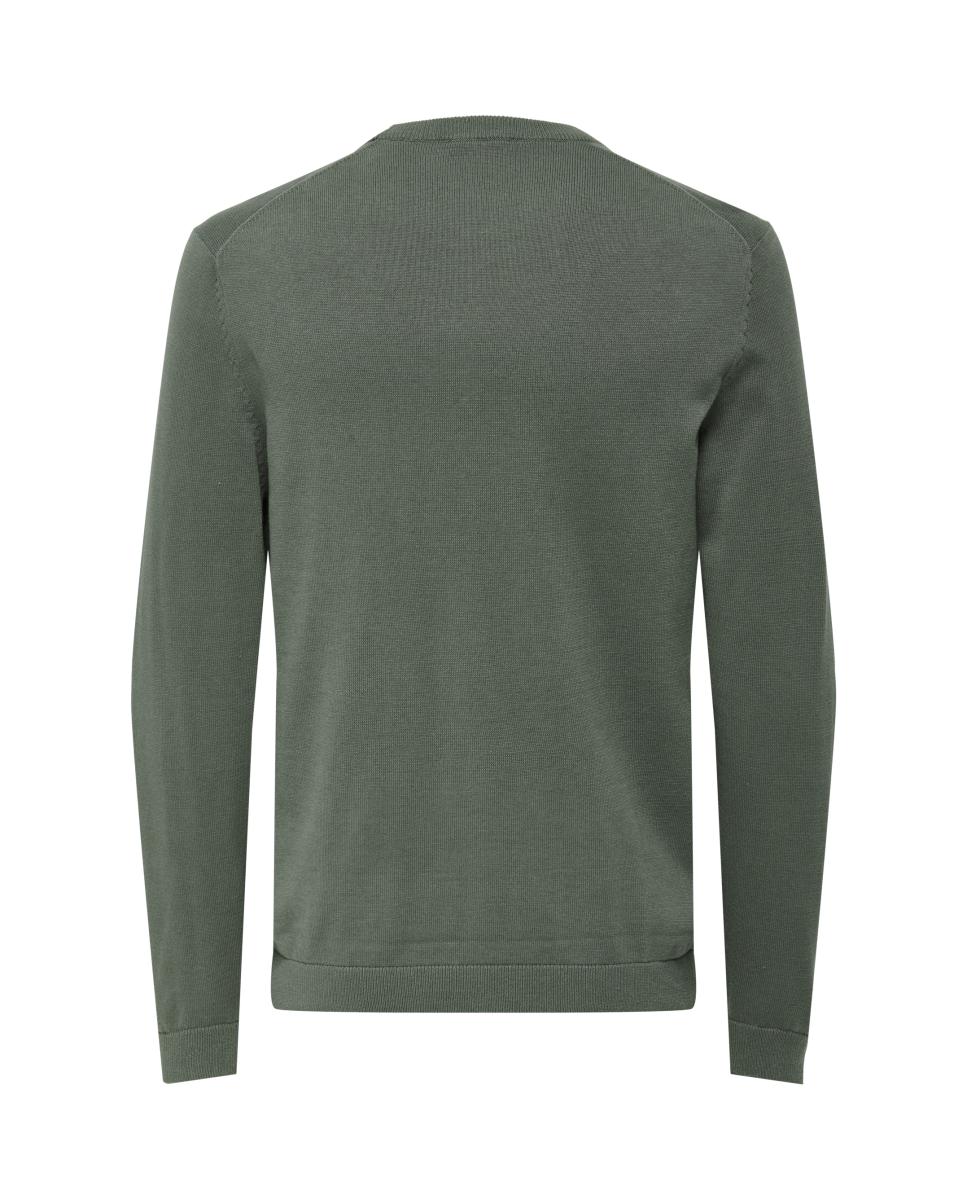 Jersey de hombre de cuello redondo - Only & Sons - Verde oscuro Verde oscuro-6
