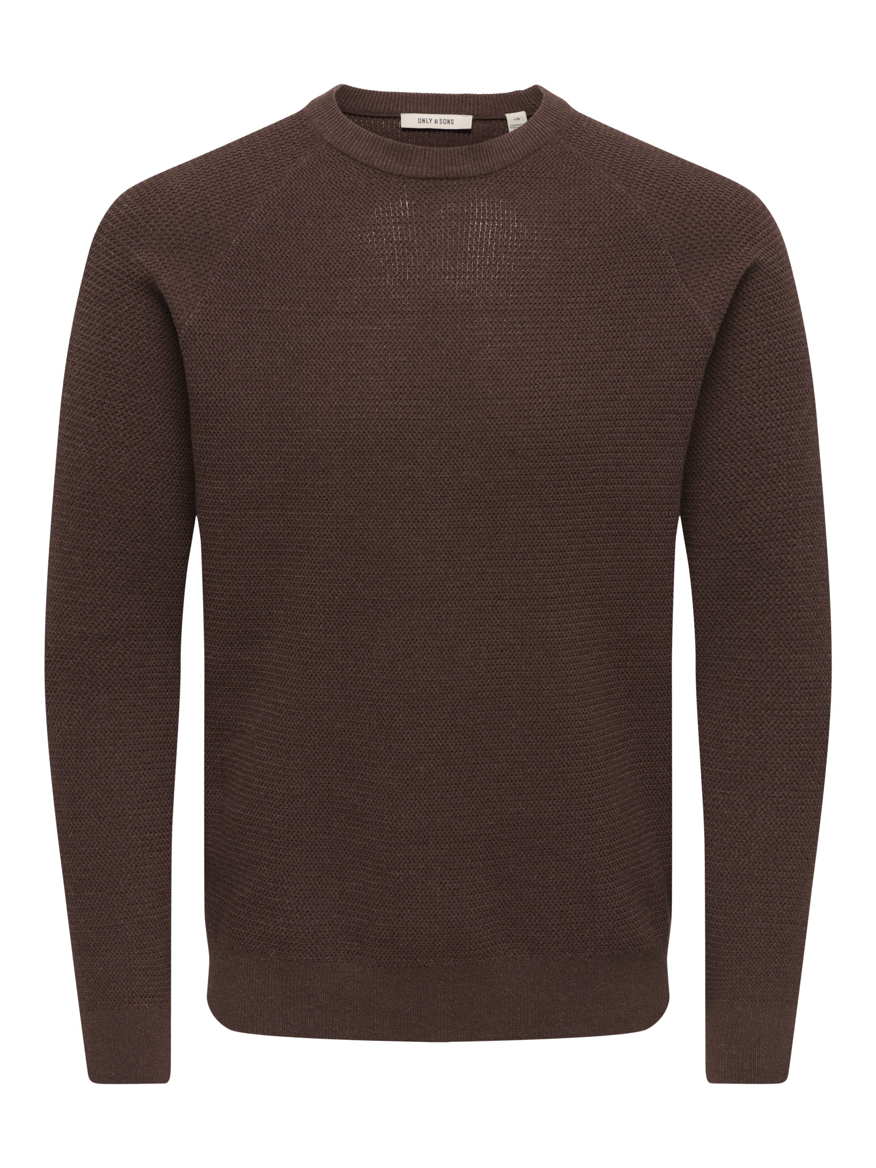 Camisola de Malha Regular Fit Castanho-3