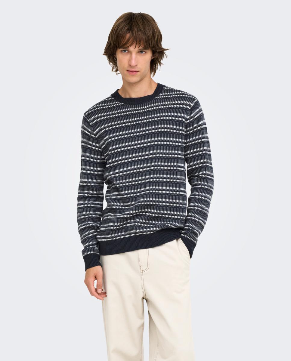 Imagem 0 de Camisola de Malha Texturizada Regular Fit