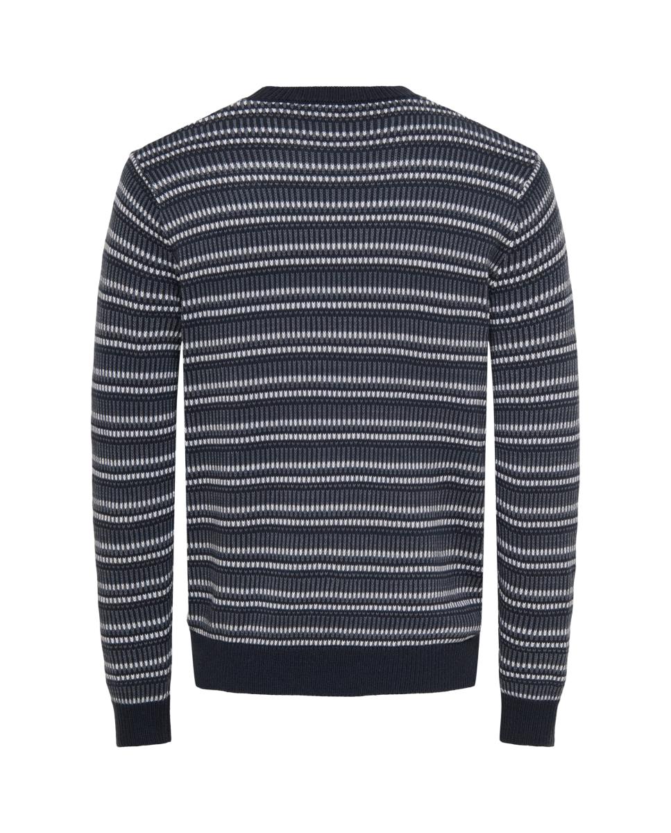 Camisola de Malha Texturizada Regular Fit Preto-6
