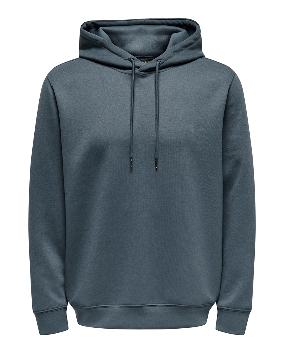 Sweatshirt de Bolso Canguru Regular Fit Azul-5