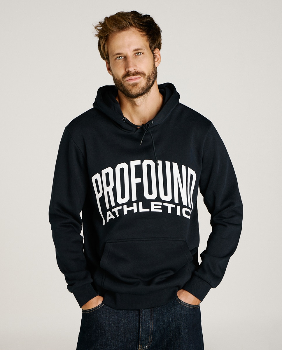 Sweatshirt regular fit com capuz Preto-1