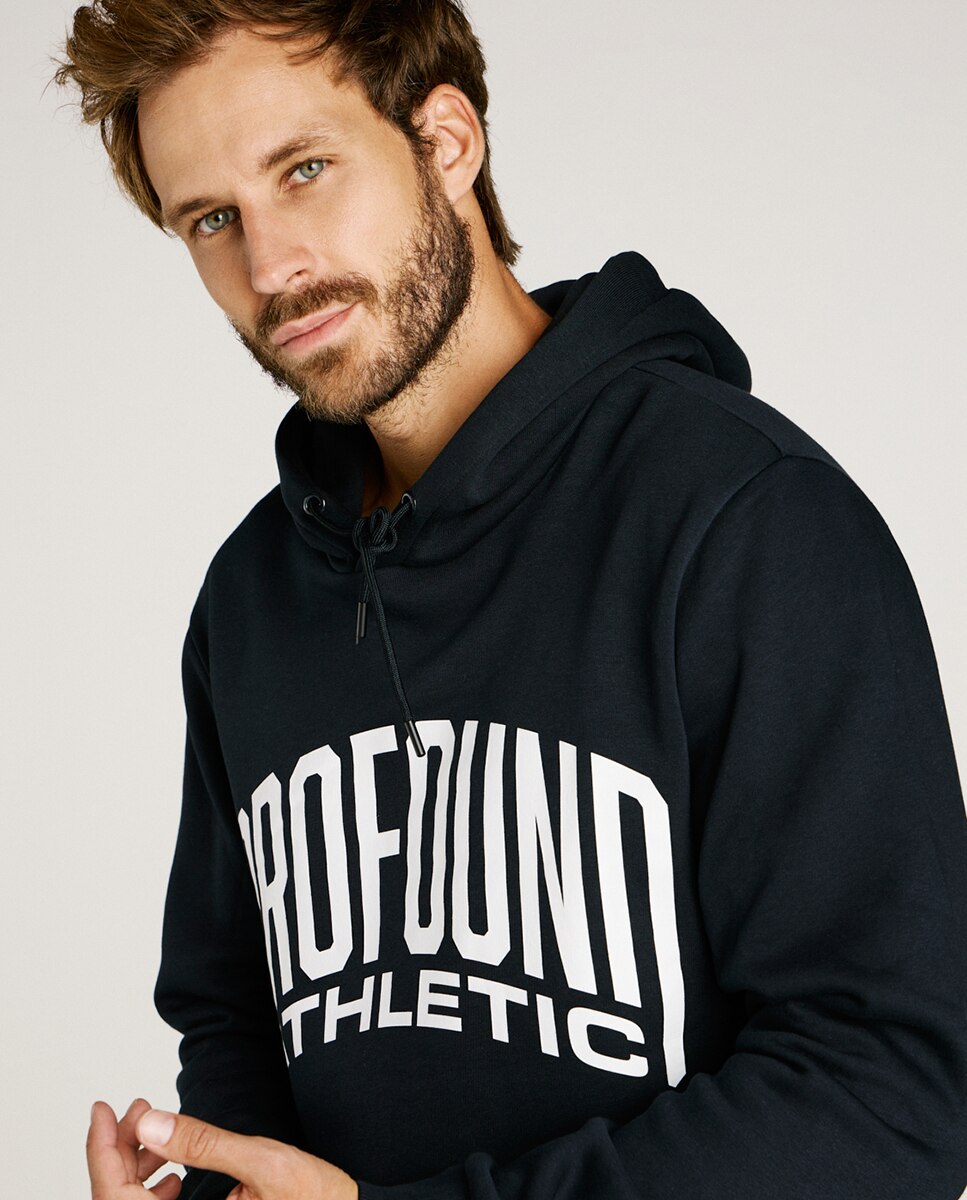 Sweatshirt regular fit com capuz Preto-3