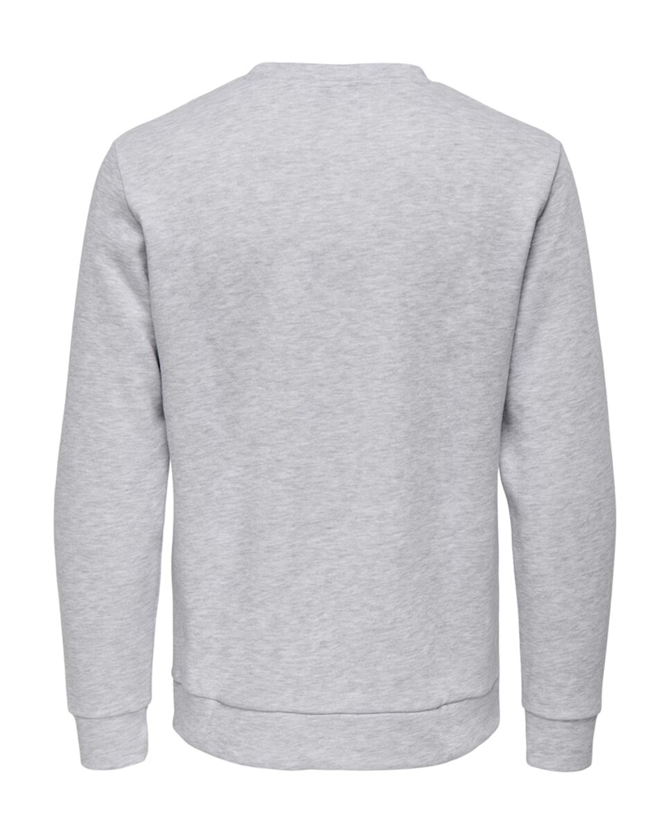 Sudadera de hombre regular fit. - Only & Sons - Gris claro Gris claro-2