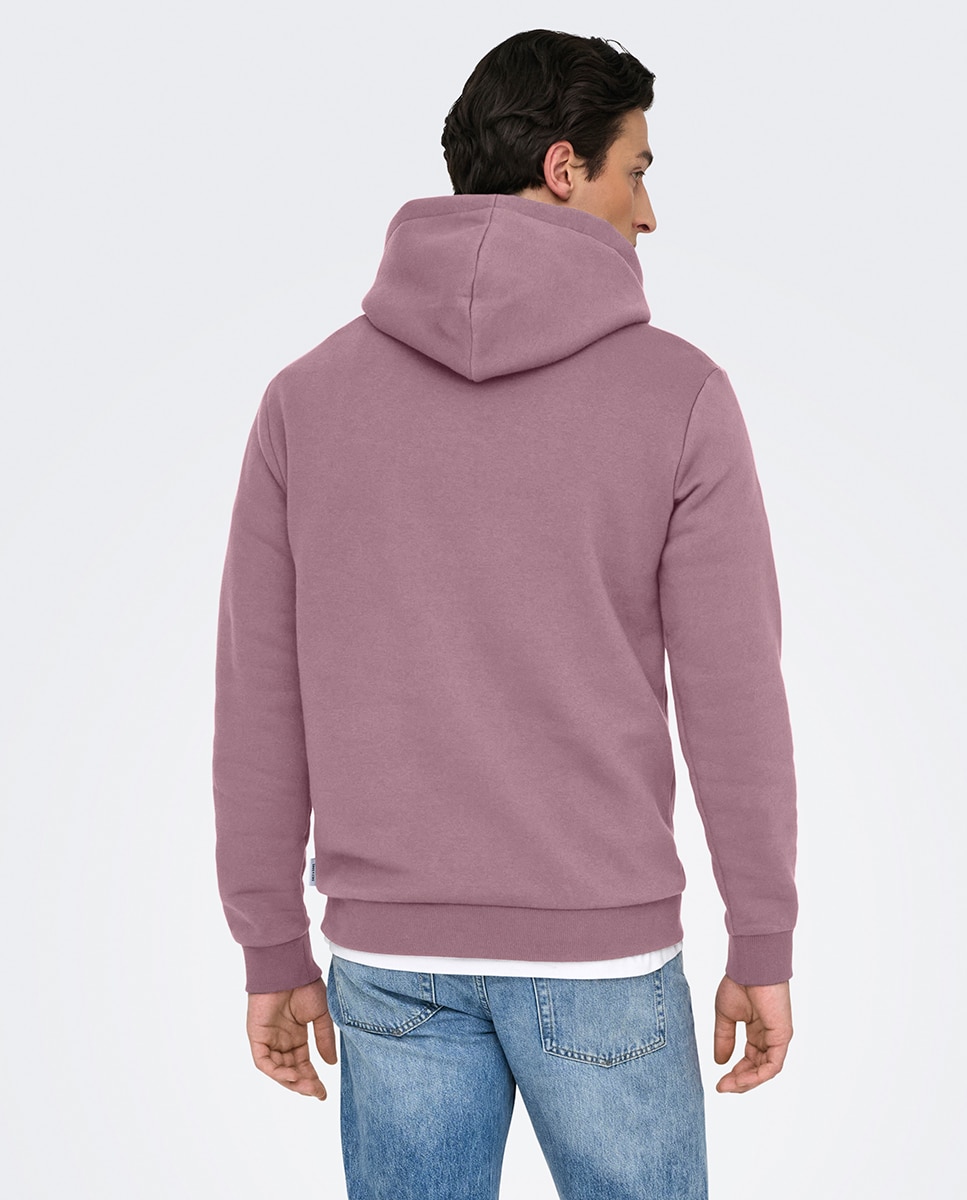 Sweatshirt de homem com capuz Roxos-2