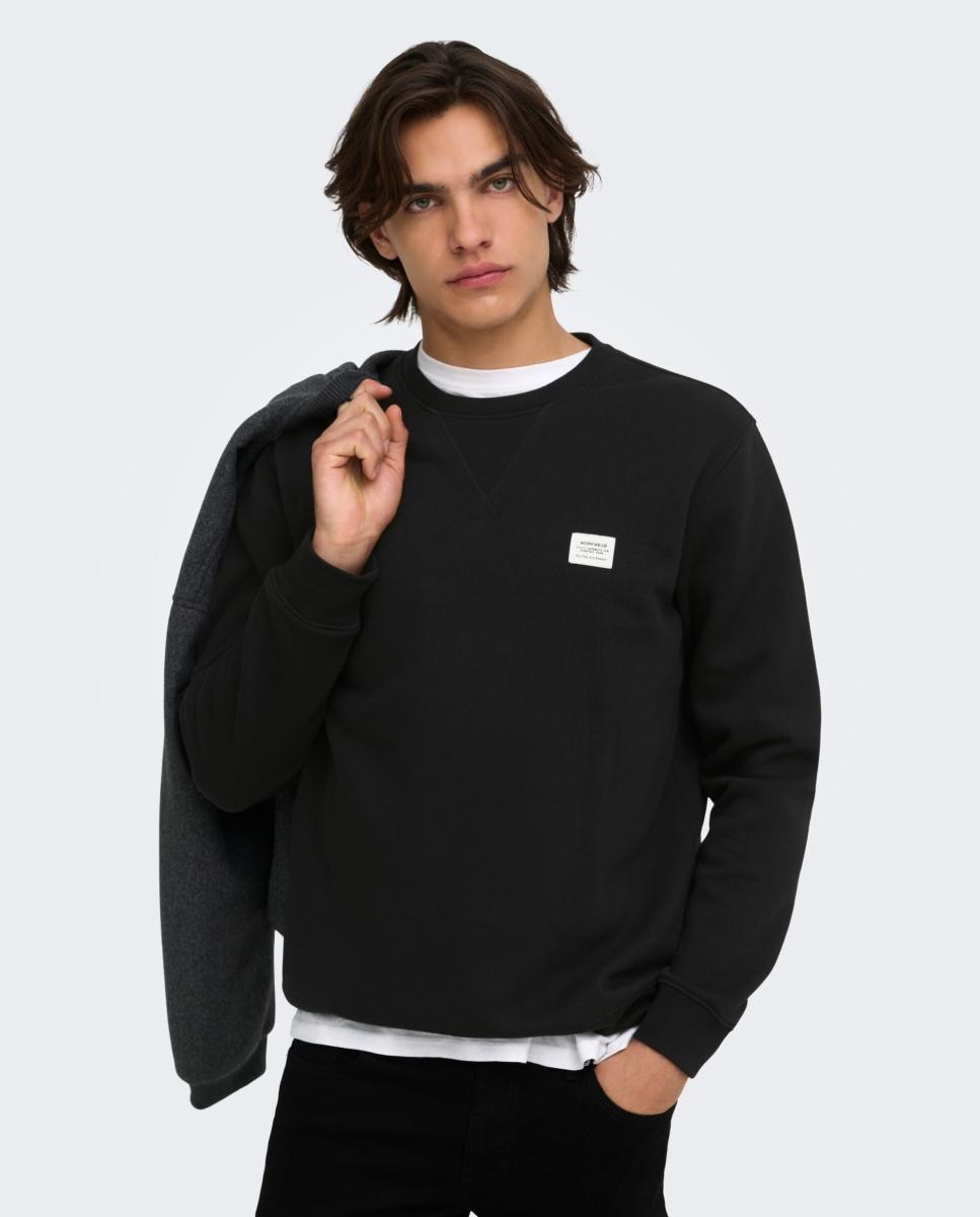 Imagem 0 de Sweatshirt Regular Fit com Gola Redonda.