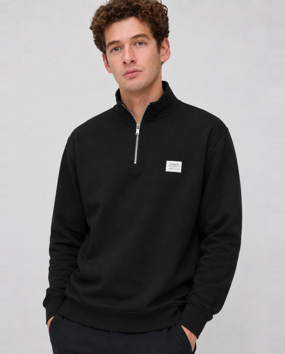 Imagem 0 de Sweatshirt com Fecho de Correr e Detalhe à Frente