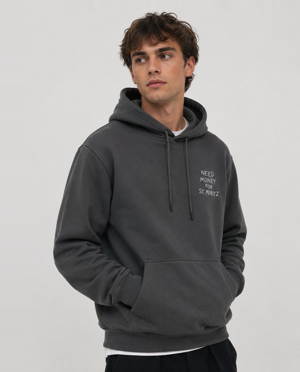 Imagem 0 de Sweatshirt com Capuz e Estampado Traseiro