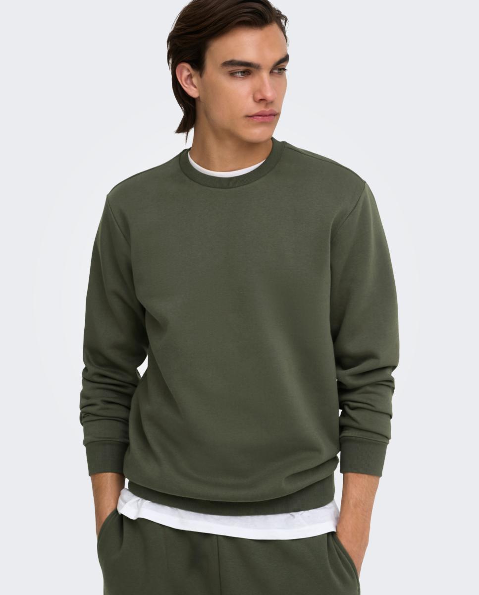 Imagem 0 de Sweatshirt de Homem Básica com Decote Redondo