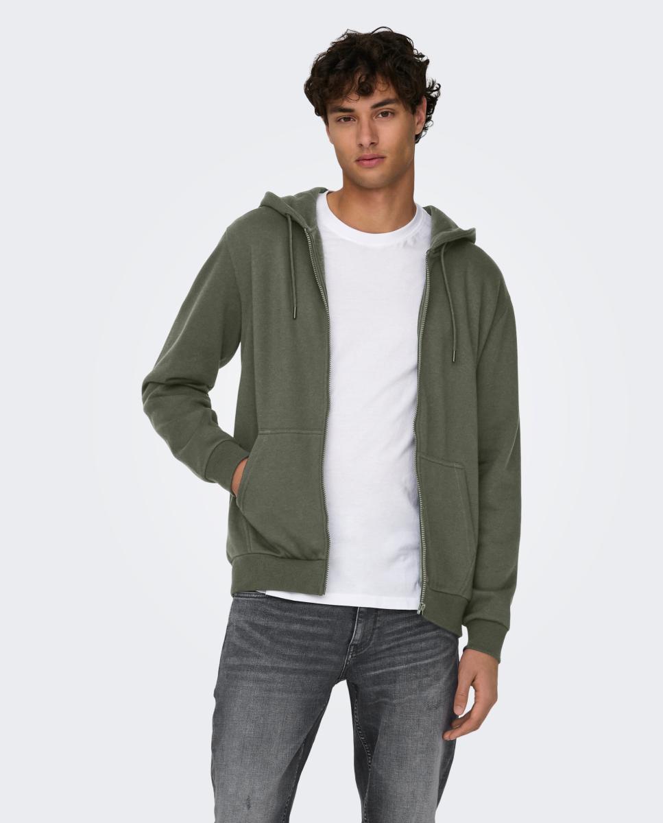 Imagem 0 de Sweatshirt com Capuz e Fecho de Correr