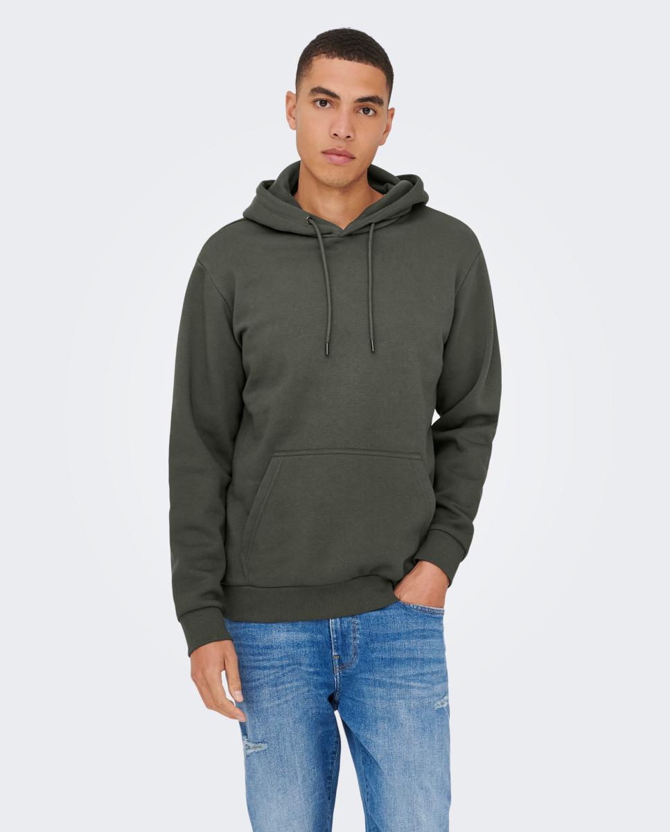 Imagem 0 de Sweatshirt de Homem Básica com Capuz