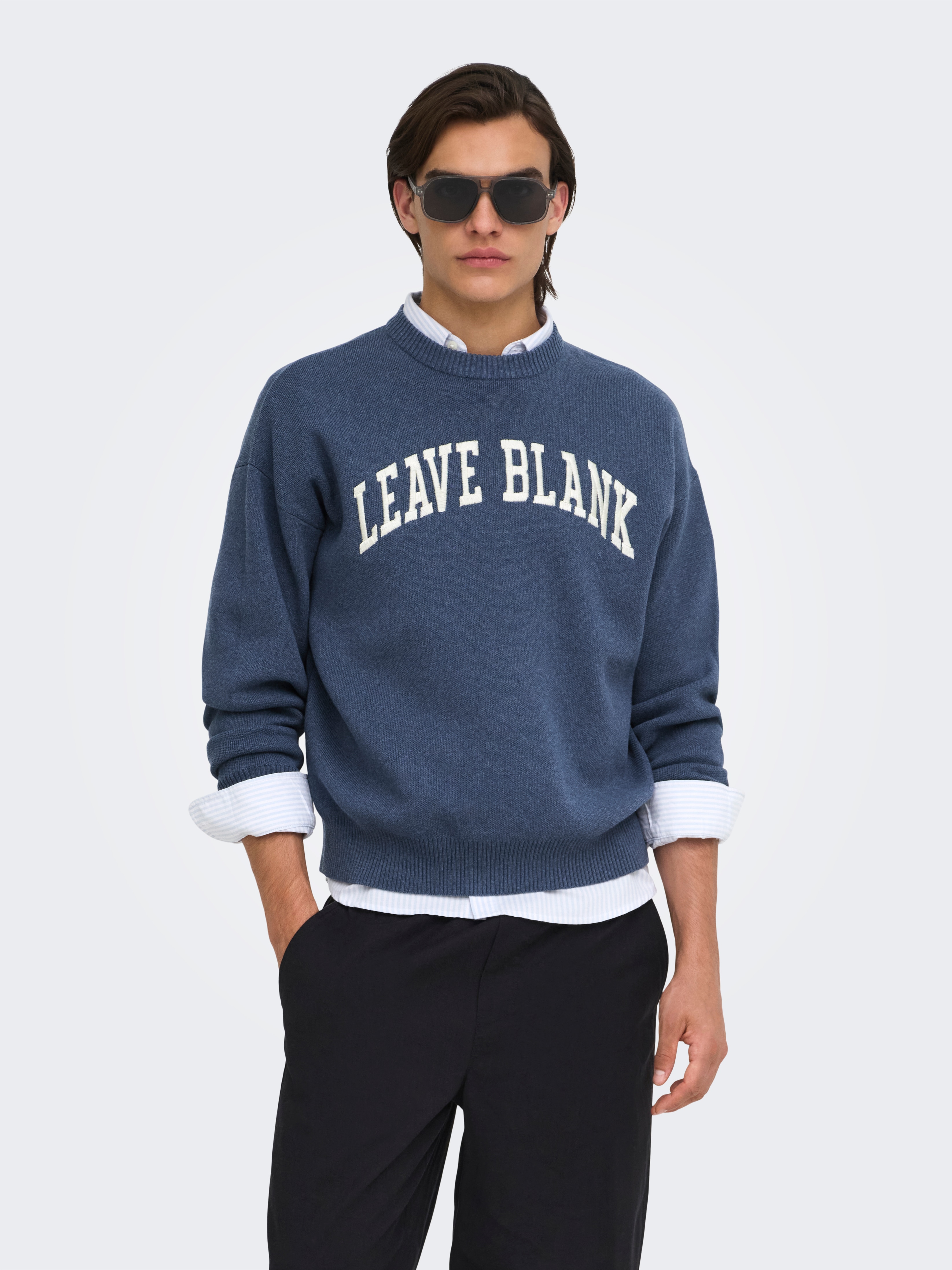 Imagem 0 de Camisola de Malha com Text Print