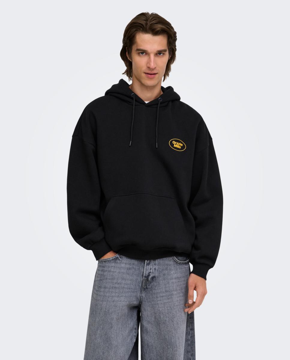 Imagem 0 de Sweatshirt com Capuz e Detalhe à Frente