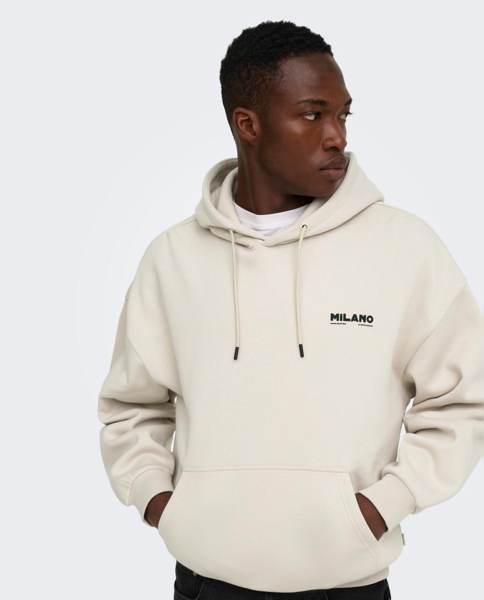 Imagem 0 de Sweatshirt com Capuz e Detalhe à Frente