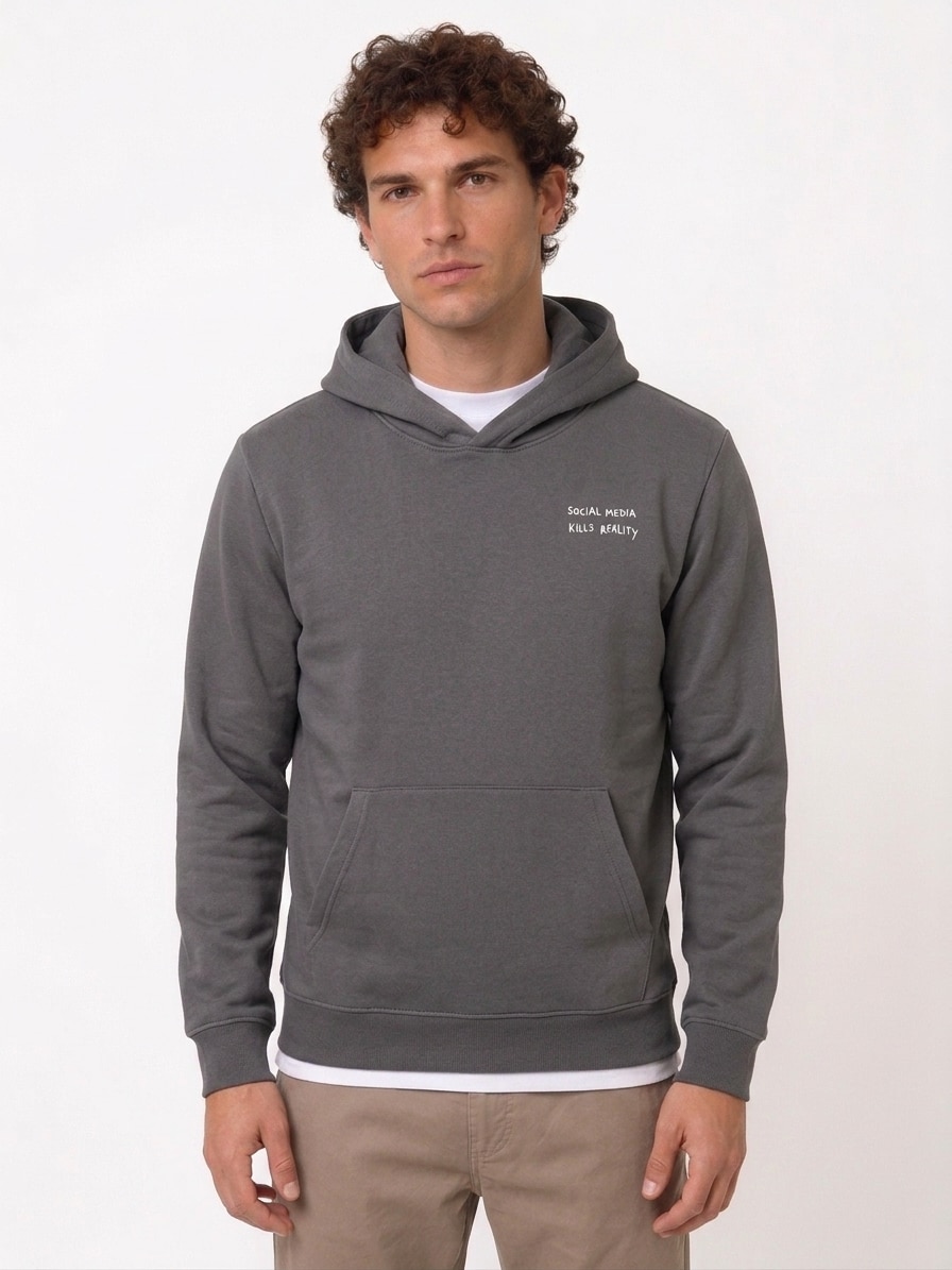 Imagem 0 de Sweatshirt com Capuz e Detalhe à Frente