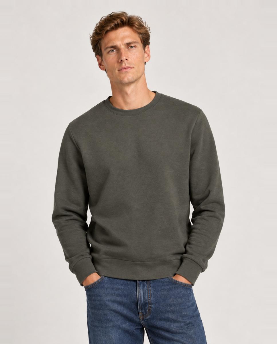 Imagen 0 de Sudadera de hombre regular fit. Verde oscuro