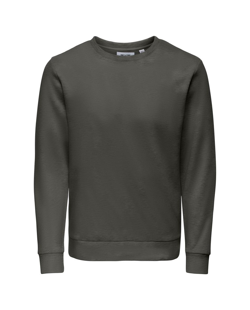 Sudadera de hombre regular fit. - Only & Sons - Verde oscuro Verde oscuro-3