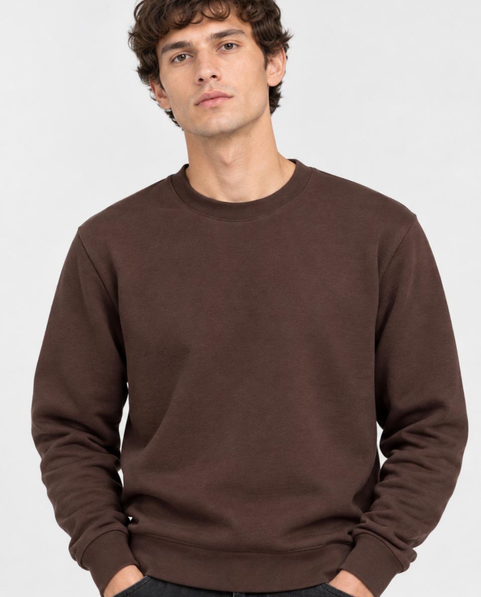 Sudadera de hombre regular fit. - Only & Sons - Marrón oscuro Marrón oscuro-1