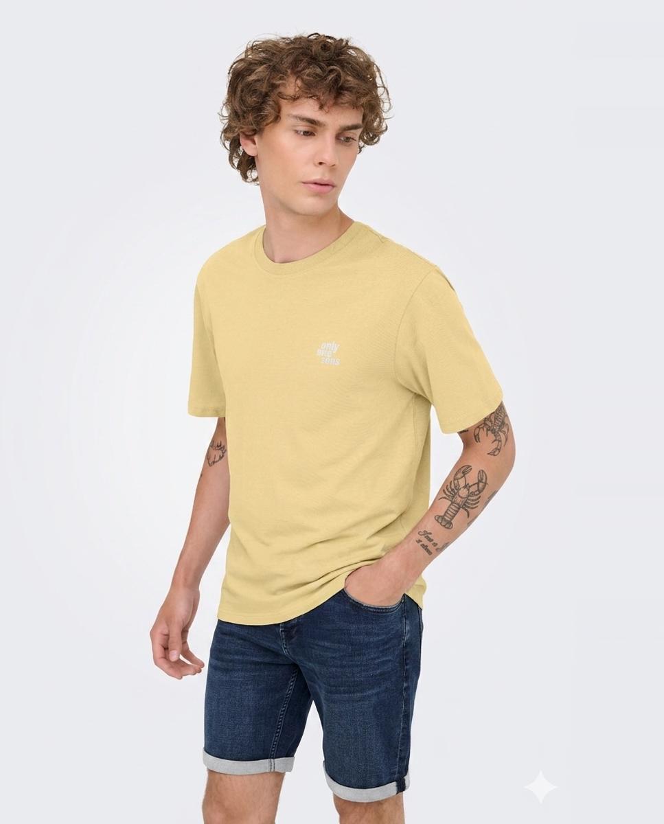 Only & Sons - Bermuda vaquera de hombre azul.