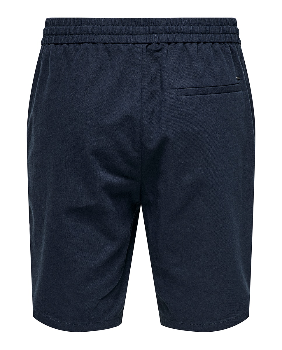 Bermudas de Linho Azul-marinho-7