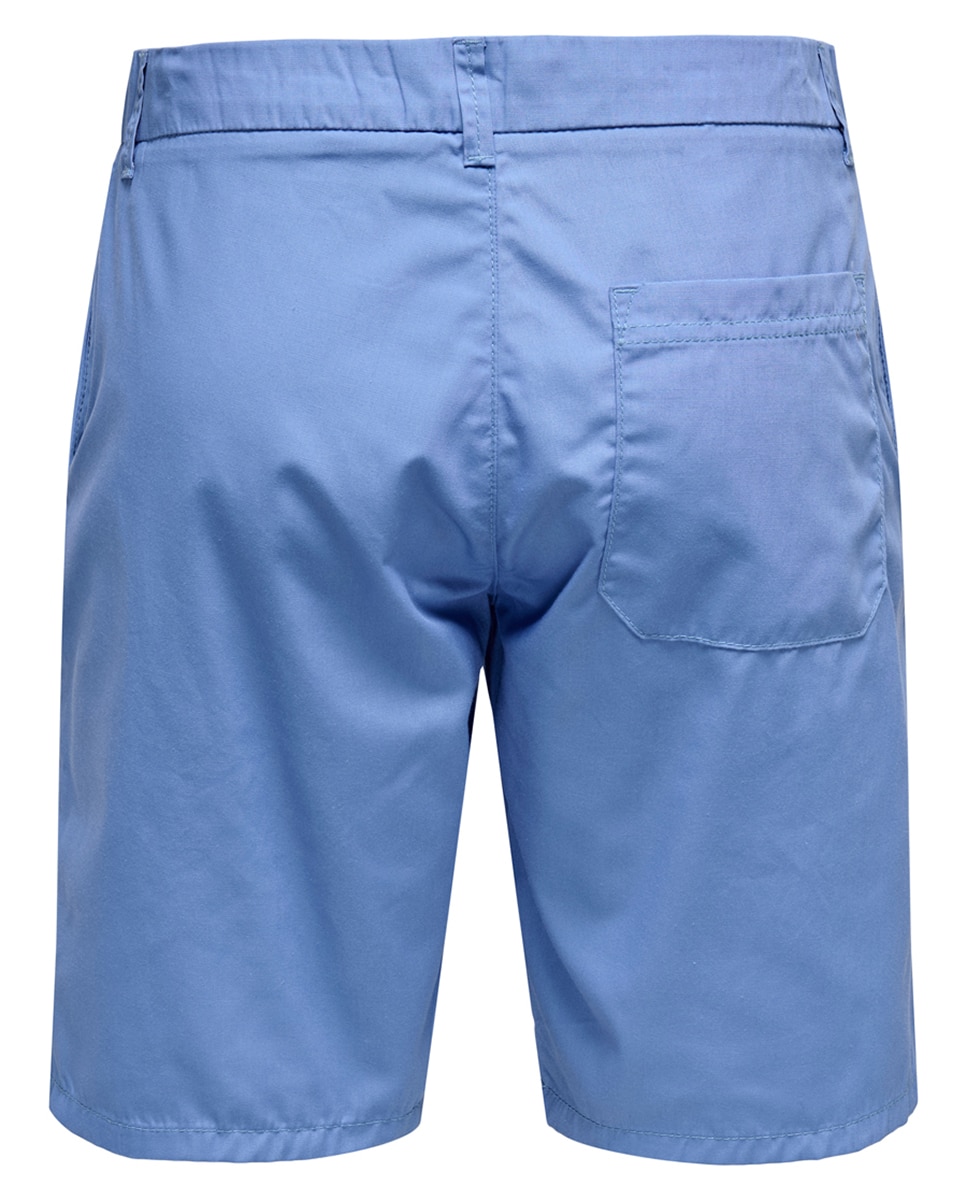 Bermudas Slim Fit Azul-7