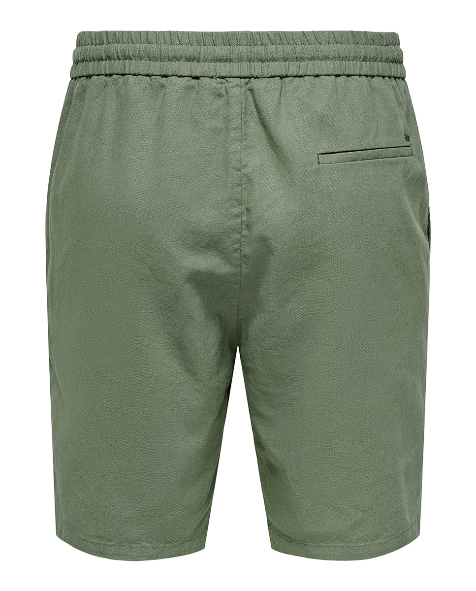 Bermudas de Linho Verde Água-5