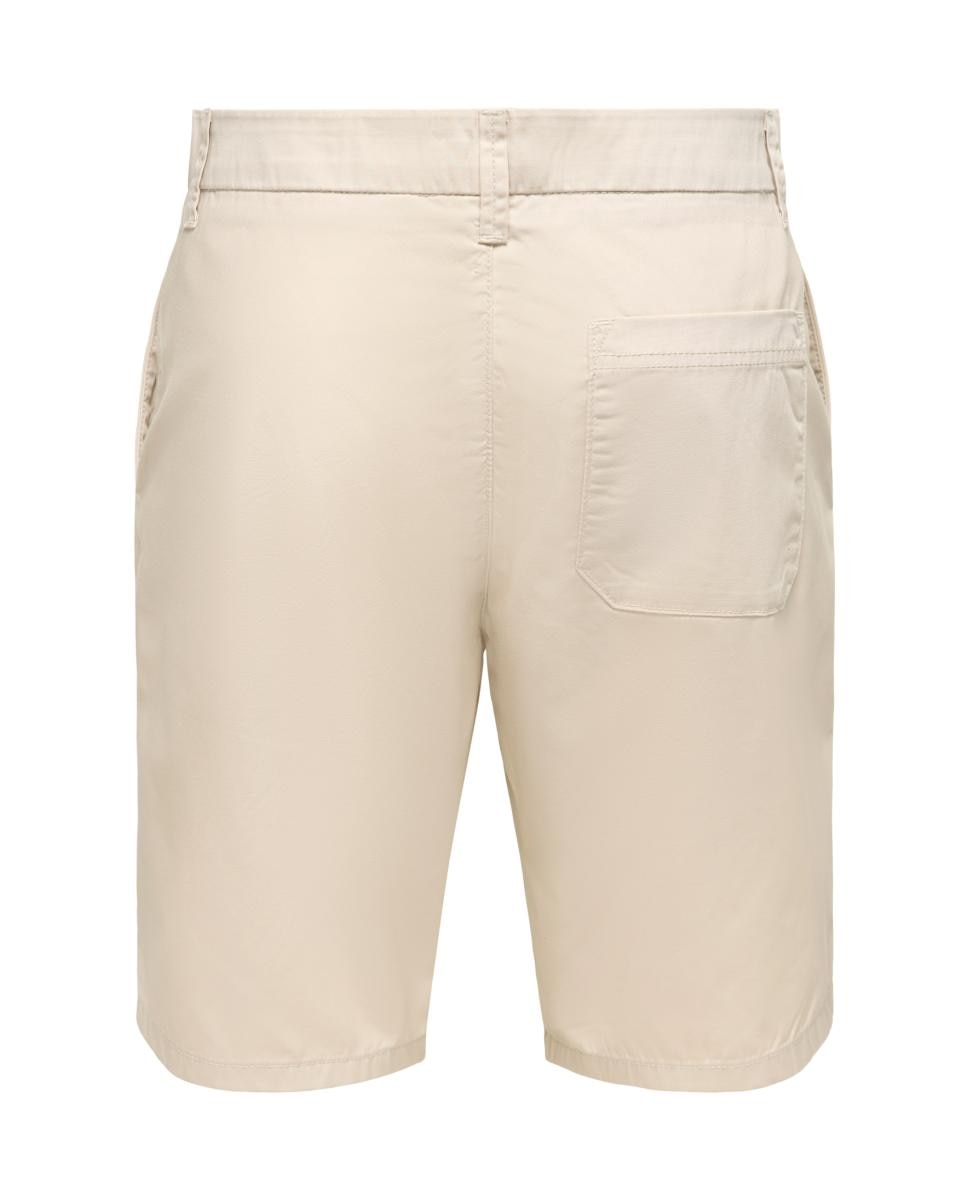 Bermudas Slim Fit Bege-3