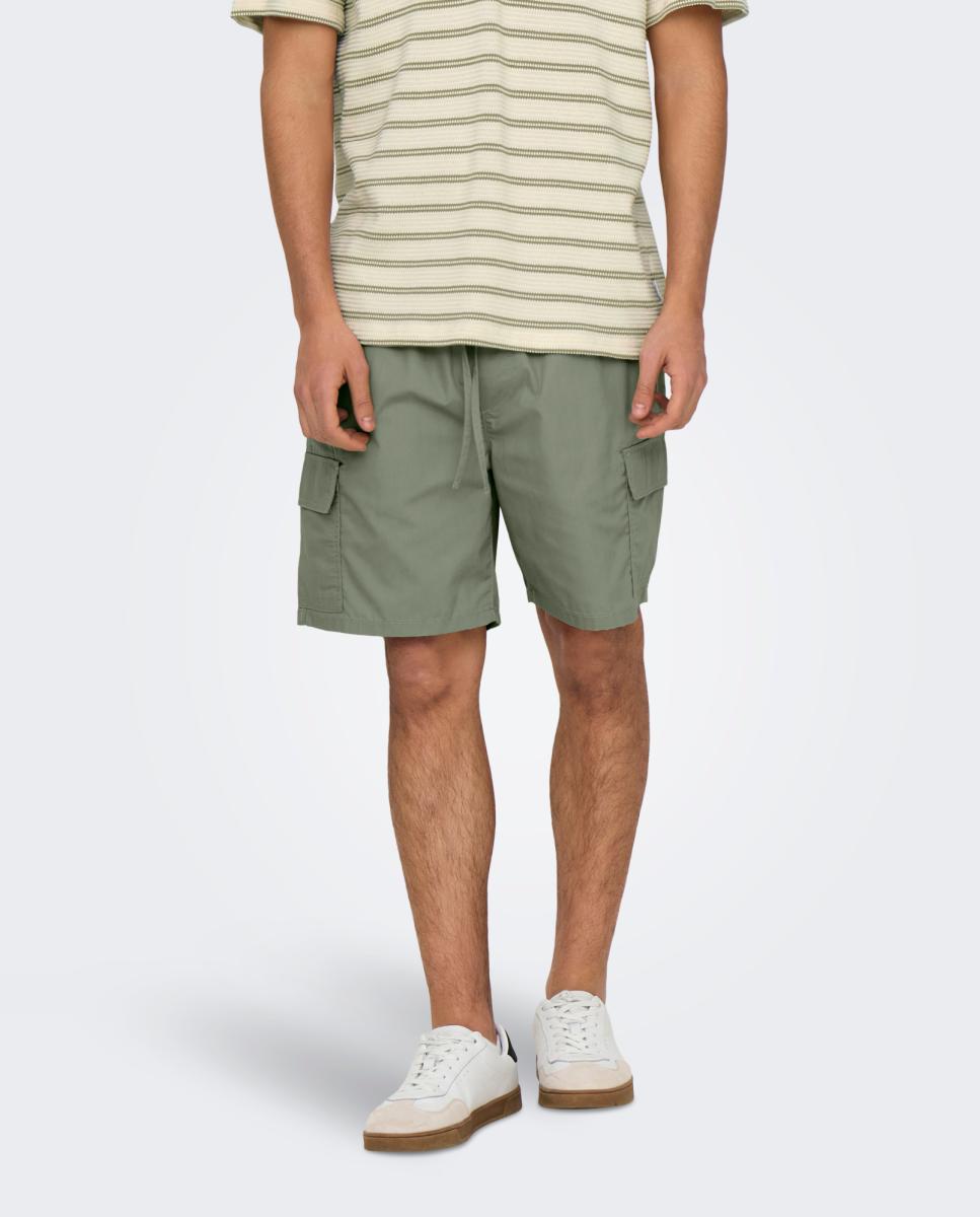 Only & Sons - Bermuda cargo de hombre slim fit..