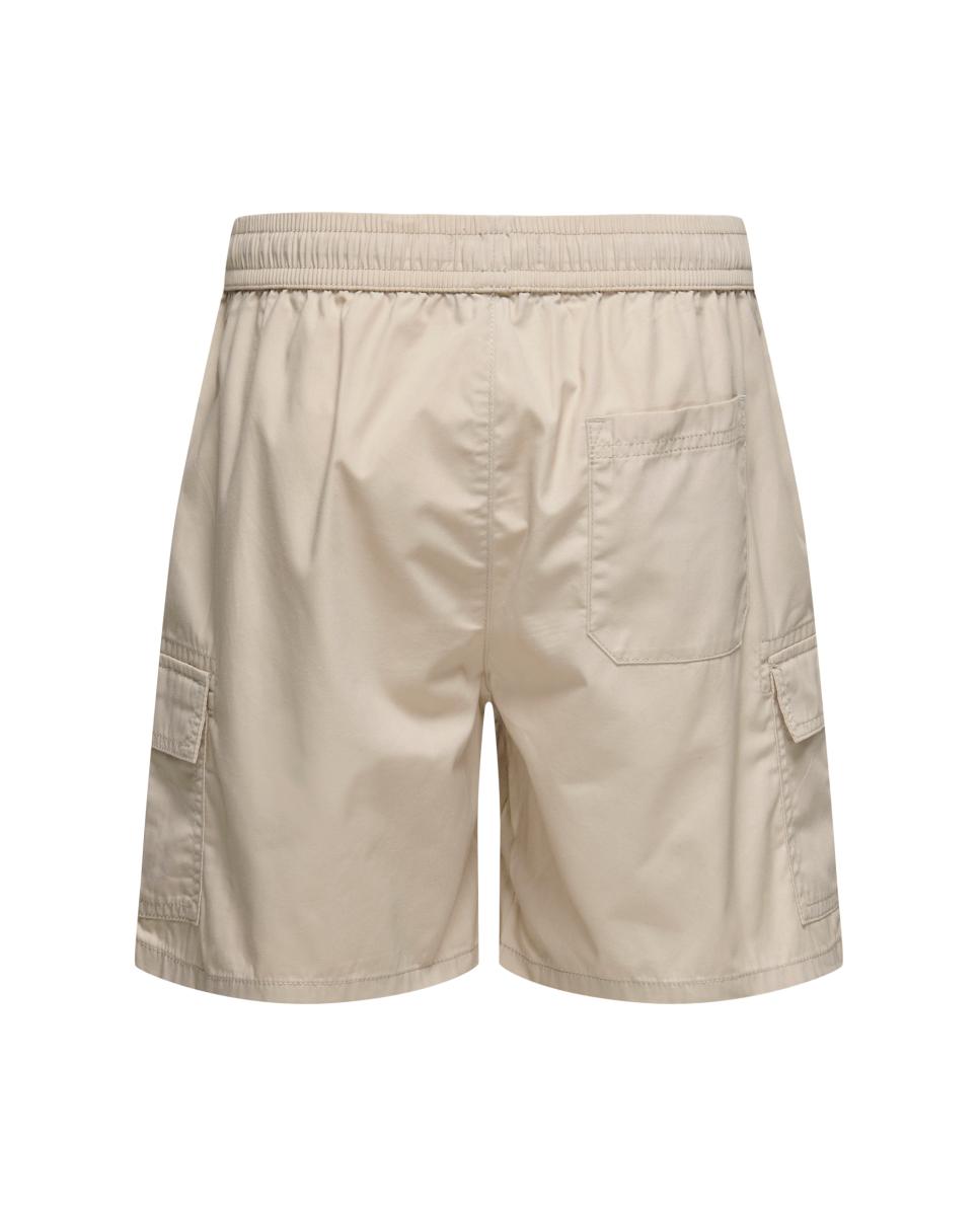 Bermudas Cargo Slim Fit Bege-4