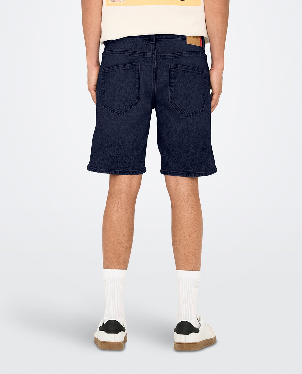 Bermudas de Ganga Regular Fit Azul-marinho-2