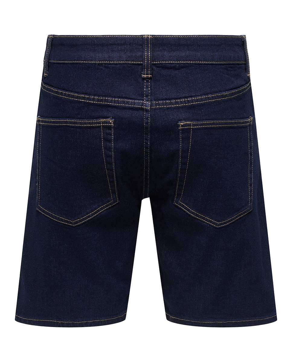 Bermudas de Ganga Regular Fit Azul-marinho-4