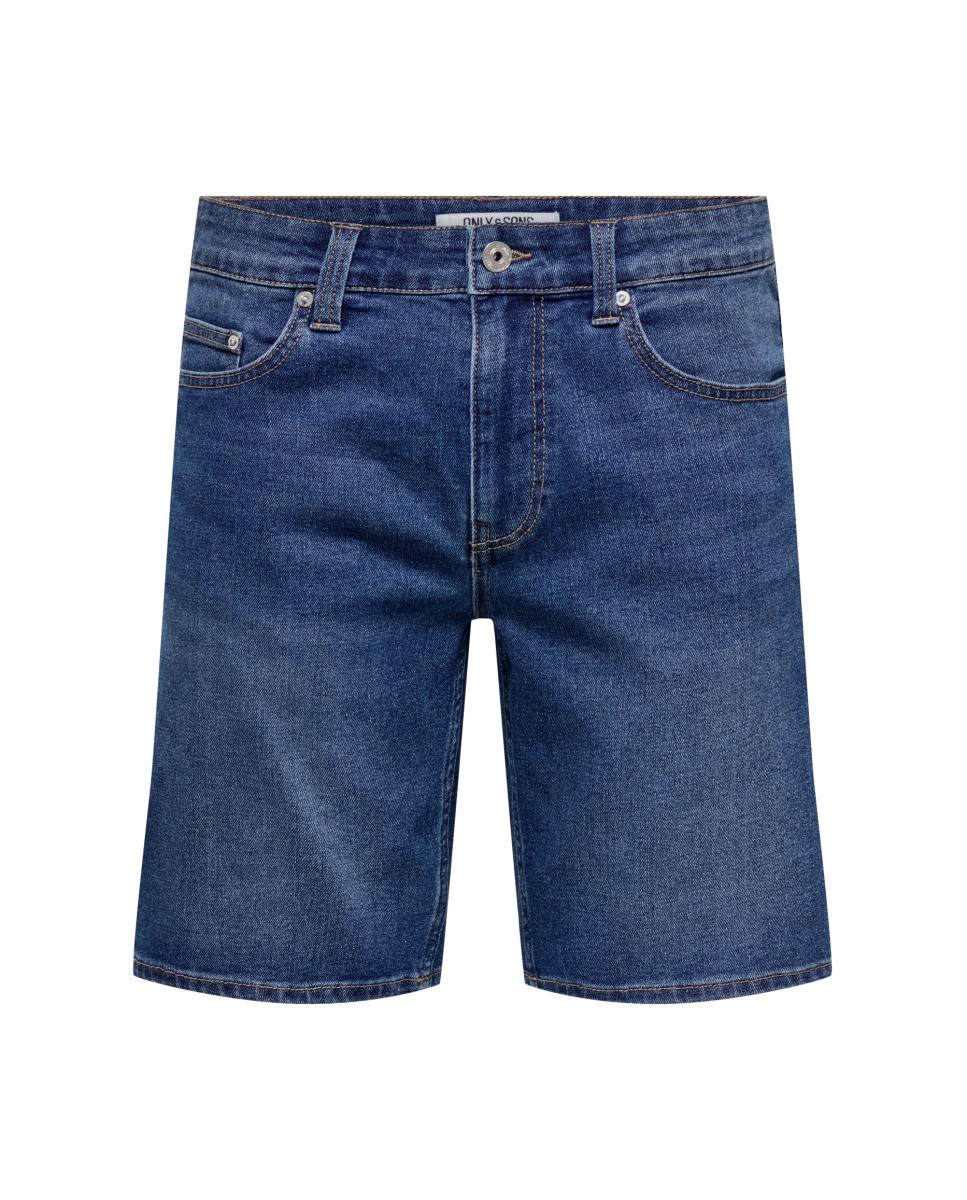 Bermudas de Ganga Regular Fit Azul-4
