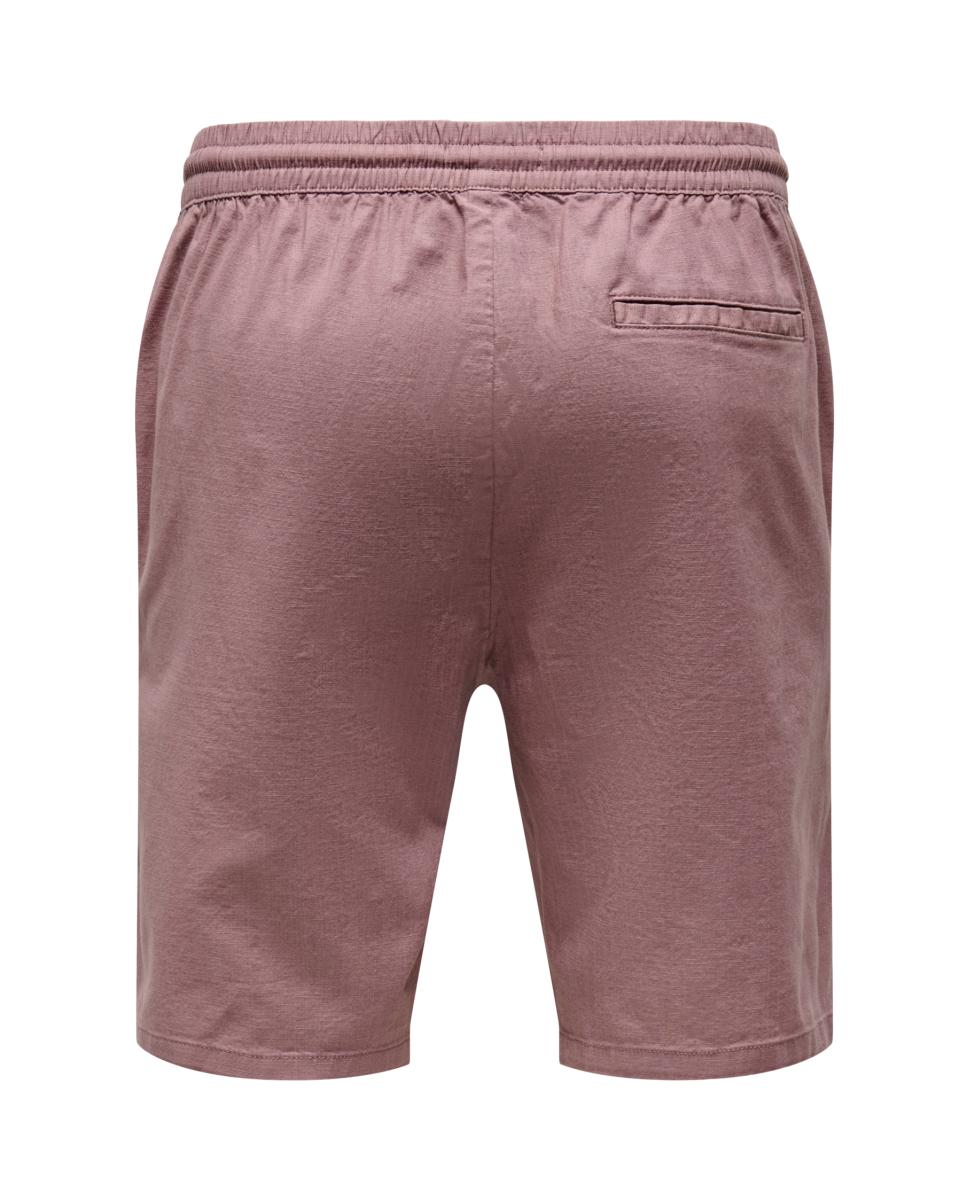 Calções com Cós Elástico Rosa-5