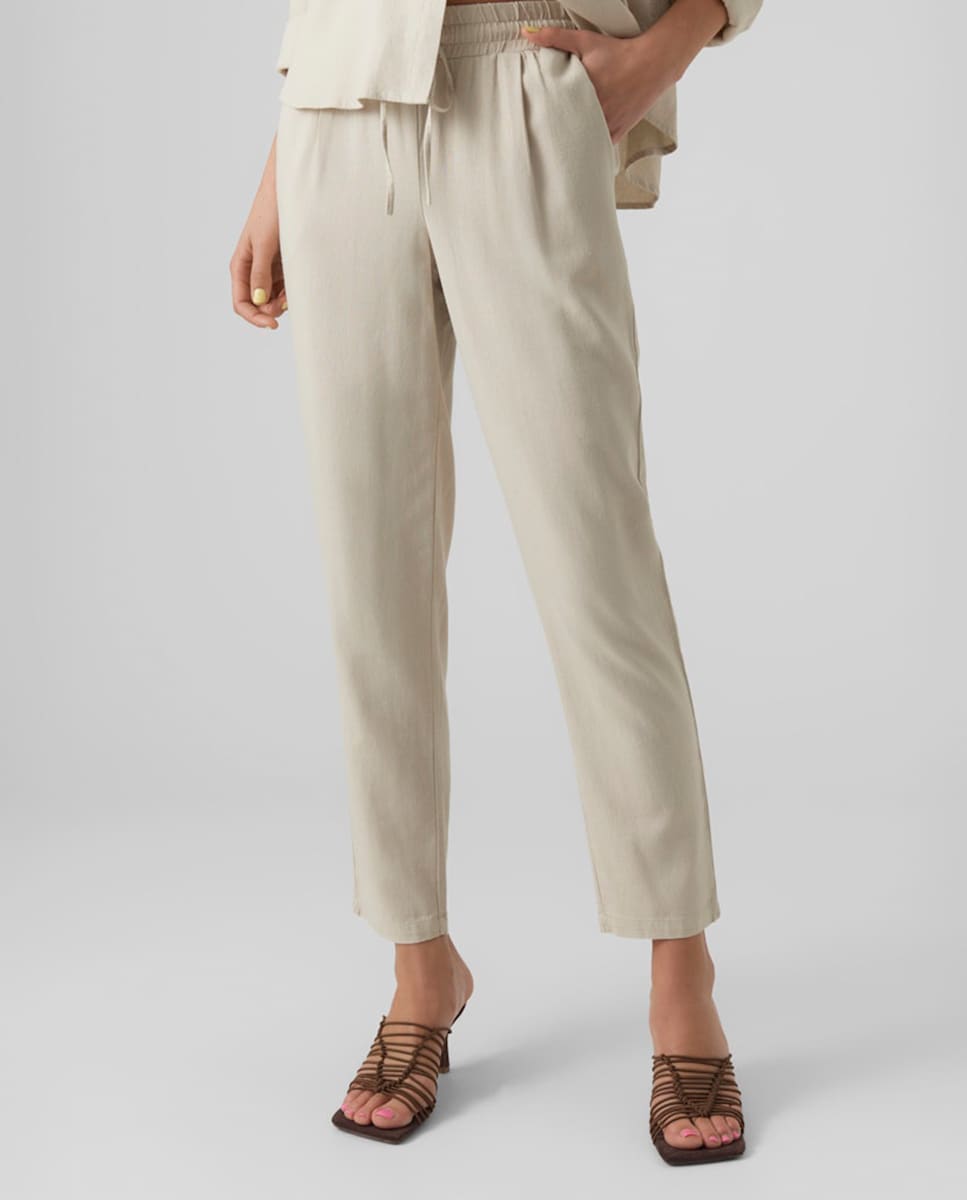 Joggers com Cintura Elástica Pedra-2